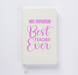 Personalised Best Teacher A5 Notebook