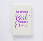 Personalised Best Teacher A5 Notebook