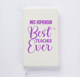 Personalised Best Teacher A5 Notebook