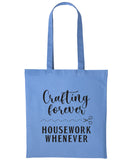 Crafting Tote Bag Cotton Shopper CRAFTERS CRAFT Personalised Text Reusable