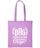 Bag Filled With Awesome Crap Cotton Shopper Tote For Her Reusable Gift Humour