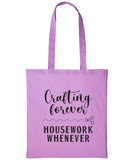 Crafting Tote Bag Cotton Shopper CRAFTERS CRAFT Personalised Text Reusable