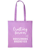 Crafting Tote Bag Cotton Shopper CRAFTERS CRAFT Personalised Text Reusable