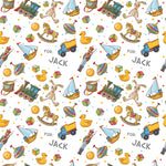 Vintage Toys Personalised Birthday Wrapping Paper