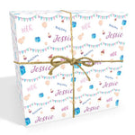 30th Birthday Bunting Personalised Wrapping Paper