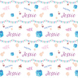 40th Birthday Bunting Personalised Wrapping Paper