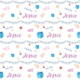 40th Birthday Bunting Personalised Wrapping Paper