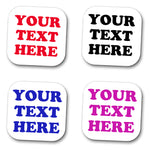 Add Your Own Text Coaster - Personalised - 10cm