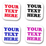 Add Your Own Text Coaster - Personalised - 10cm