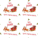 Love From Santa Christmas Personalised Wrapping Paper