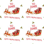 Love From Santa Christmas Personalised Wrapping Paper