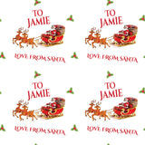 Love From Santa Christmas Personalised Wrapping Paper