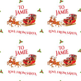 Love From Santa Christmas Personalised Wrapping Paper