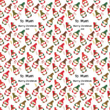 Gnome Gonk Christmas Personalised Wrapping Paper