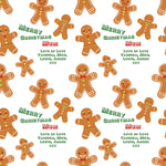 Gingerbread Man Personalised Christmas Wrapping Paper