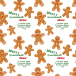 Gingerbread Man Personalised Christmas Wrapping Paper