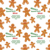 Gingerbread Man Personalised Christmas Wrapping Paper