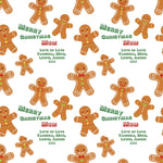 Gingerbread Man Personalised Christmas Wrapping Paper