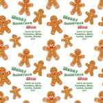 Gingerbread Man Personalised Christmas Wrapping Paper