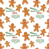 Gingerbread Man Personalised Christmas Wrapping Paper