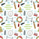 London Personalised Christmas Wrapping Paper
