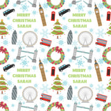 London Personalised Christmas Wrapping Paper