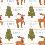 Reindeer Christmas Personalised Wrapping Paper