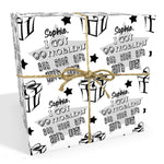 99 Problems Personalised Birthday Wrapping Paper