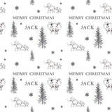 Elephants Personalised Christmas Wrapping Paper