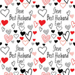 Best Husband Ever Valentines Anniversary Personalised Wrapping Paper