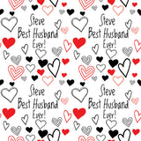 Best Husband Ever Valentines Anniversary Personalised Wrapping Paper
