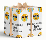 Sorry You're Leaving Personalised Wrapping Paper