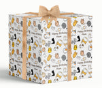 Cartoon Cats Personalised Birthday Wrapping Paper