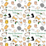 Cats Personalised Christmas Wrapping Paper