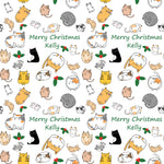 Cats Personalised Christmas Wrapping Paper