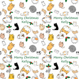 Cats Personalised Christmas Wrapping Paper