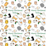 Cats Personalised Christmas Wrapping Paper