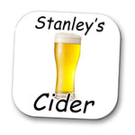 Personalised Cider Drinks Coaster