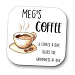 Personalised Coffee Drinks Coaster - Glossy Finish