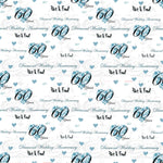 60 Years Diamond Wedding Anniversary Personalised Wrapping Paper