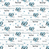 60 Years Diamond Wedding Anniversary Personalised Wrapping Paper