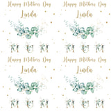 Eucalyptus Wreath Personalised Mother's Day Wrapping Paper