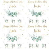 Eucalyptus Wreath Personalised Mother's Day Wrapping Paper