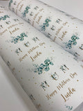 Eucalyptus Wreath Personalised Mother's Day Wrapping Paper