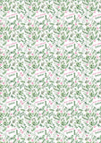 Pink Poppy Personalised Birthday or Mother's Day Wrapping Paper - Large Sheet