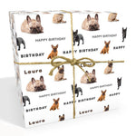 French Bulldog Personalised Birthday Wrapping Paper