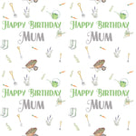Gardening Personalised Birthday Wrapping Paper
