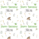 Gardening Personalised Birthday Wrapping Paper