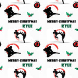 Karate Personalised Christmas Wrapping Paper