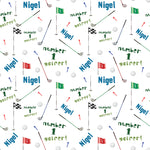Golf Golfer Golfing Personalised Birthday Wrapping Paper